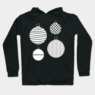 White Christmas Baubles Hoodie